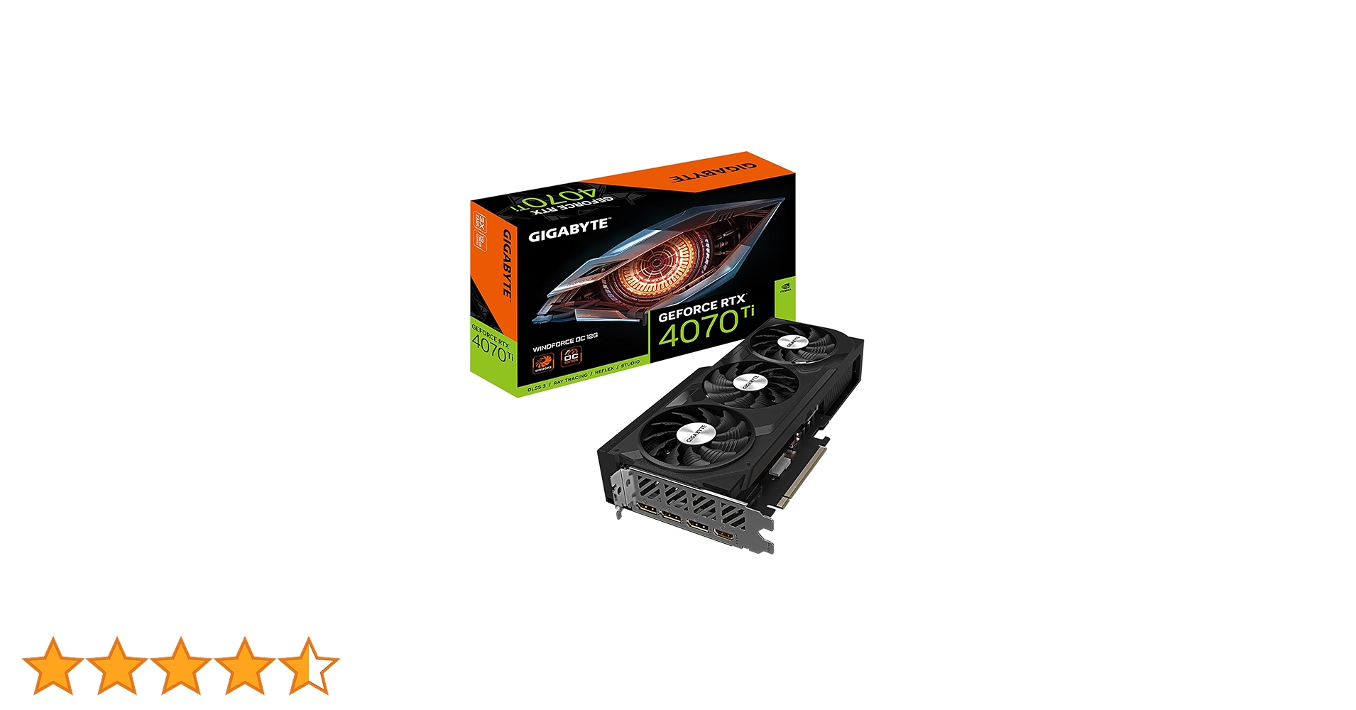 グラフィックボード・グラボ・ビデオカード GIGABYTE RTX 4070 Ti WINDFORCE OC 12G GeForce RTX™ 4070 Ti WINDFORCE OC 12G Key Features